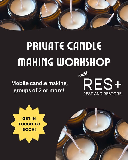 Private Natural Candle Making Workshop - get in touch!