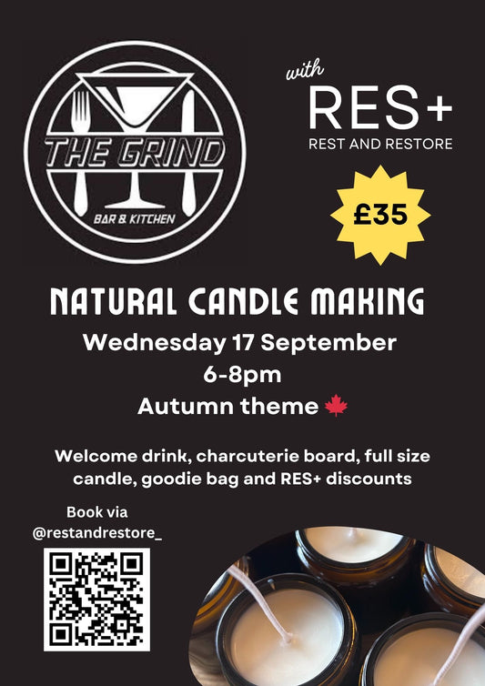 Candle Making Workshop, Drink and Charcuterie Board - The Grind, Spennymoor